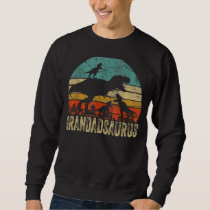 Grandad Dinosaur Grandadsaurus 3 Zwei Kinder Chris Sweatshirt