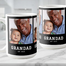 Grandad Established Bold Black 3 Photo Kaffeetasse
