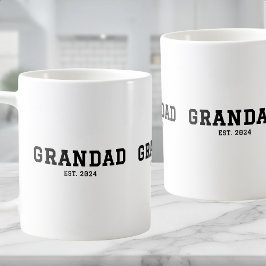 Grandad Established New Grandad Gift Kaffeetasse