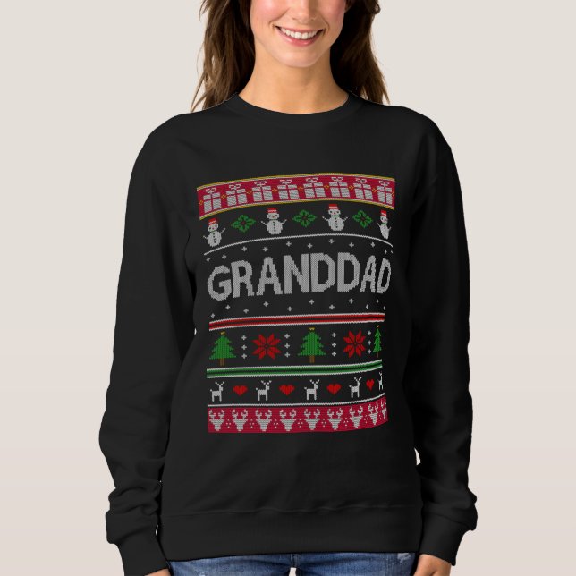 Grandad  for Christmas from Grandson Granddaughter Sweatshirt (Vorderseite)
