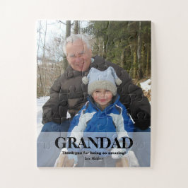 Grandad Happy Vatertag Foto Puzzle
