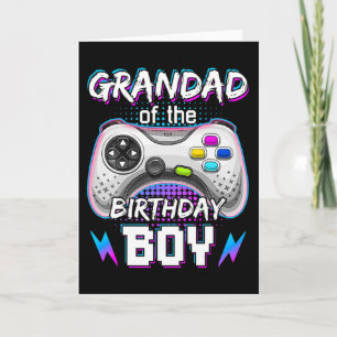 Grandad of the Birthday Boy Video Game B-Day Top G Karte