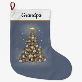 Grandad’s Festive Christmas Stocking – Blue Großer Weihnachtsstrumpf