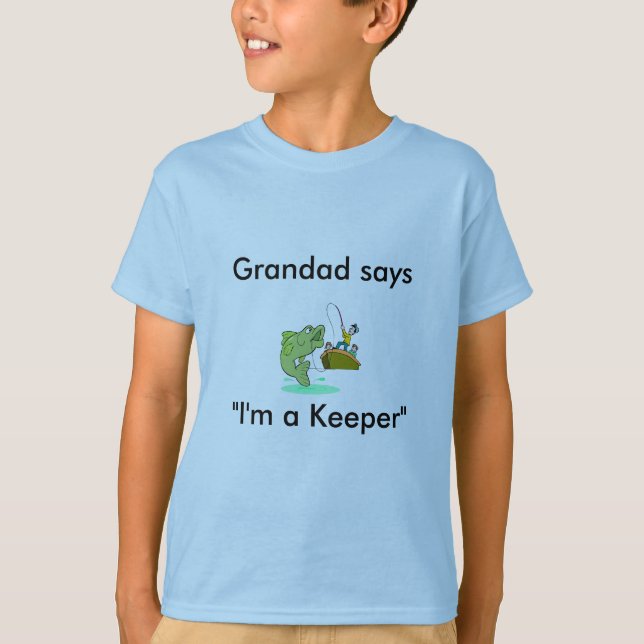 Grandad sagt, dass ich ein Wächter-die Kinder bin, T-Shirt (Vorderseite)