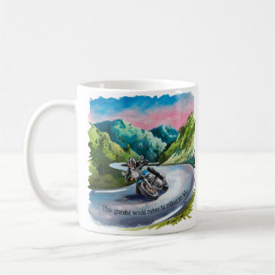 Grandad's Escape - Motorrad-Abenteuer-Tasse Kaffeetasse