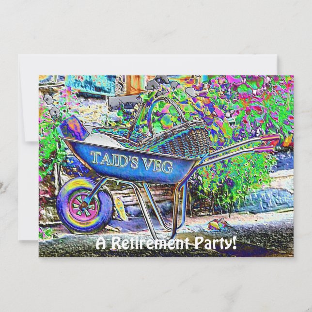 GRANDAD'S WHEELBARROW INVITATION (Vorderseite)