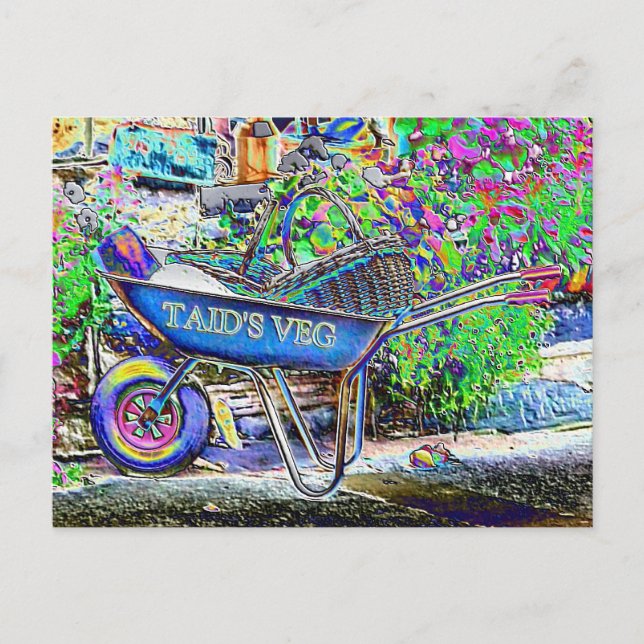 GRANDAD'S WHEELBARROW POSTKARTE (Vorderseite)