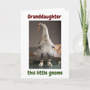**GRANDAUGHER** MERRY CHRISTMAS AUS GNOME KARTE