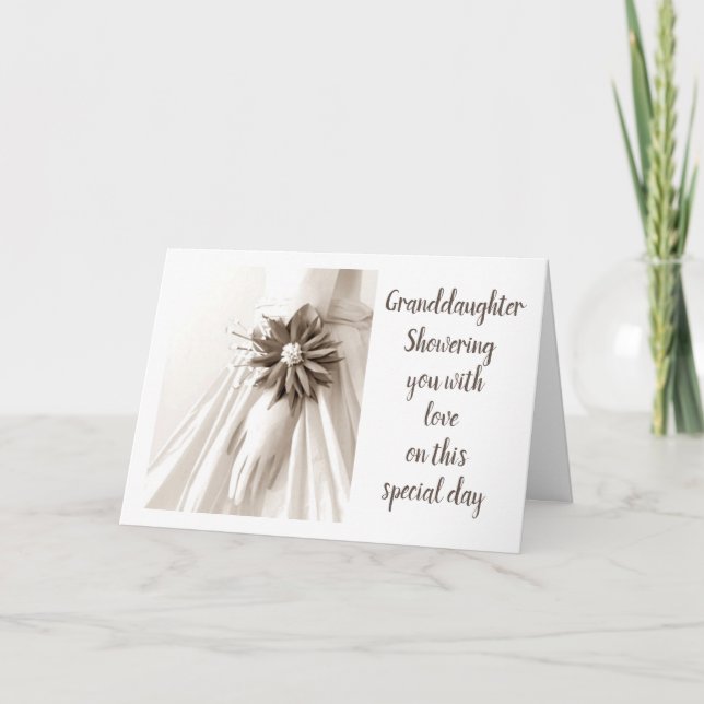 **GRANDAUGHTER** SHOWER U W/ LIEBE SHOWER CARD EINLADUNG (Vorderseite)