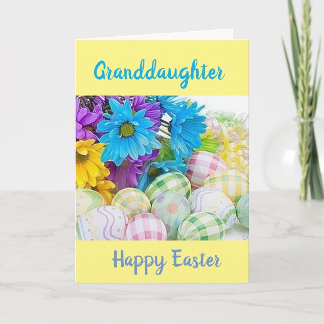 ***GRANDAUGHTER*** SIE SIND "EASTER" CARD LIEBT KARTE (Vorderseite)