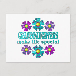 GRANDAUGHTERS MACHEN LEBEN BESONDERS POSTKARTE