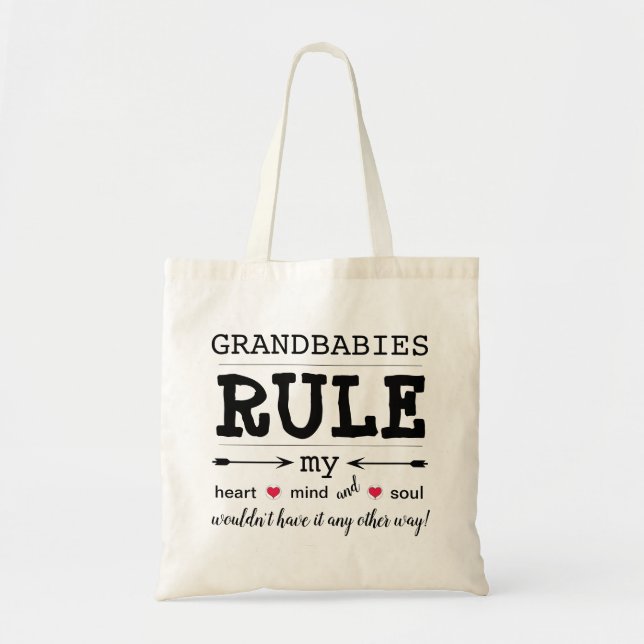"Grandbabys-Regel" Haushalt Tote Tasche (Vorne)