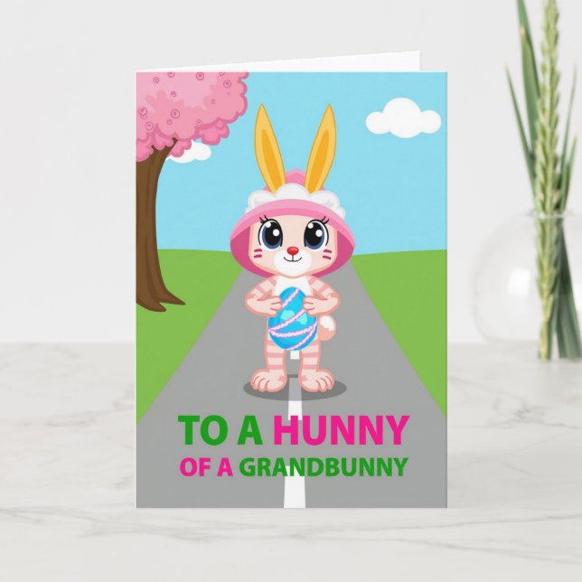 Grandbunny Springtime Egg Card Karte (Vorderseite)