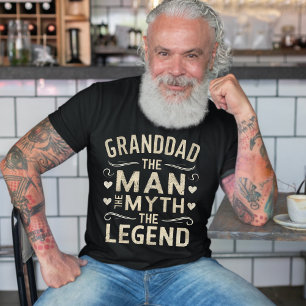 GRANDDAD   Der Mann der Mythos der Legende Vaterta T-Shirt
