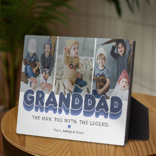 Granddad Man Myth Legend Photo Fotoplatte
