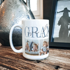 Granddad Wir Liebe Sie 4 Foto Collage Kaffeetasse