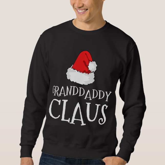 Granddaddy Claus Christmas Hat Family Group Matchi Sweatshirt (Vorderseite)