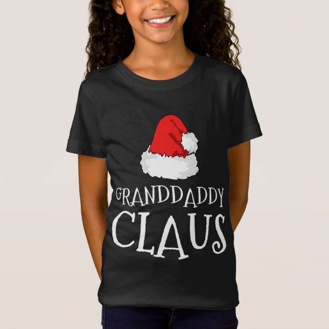 Granddaddy Claus Christmas Hat Family Group Matchi T-Shirt (Vorderseite)