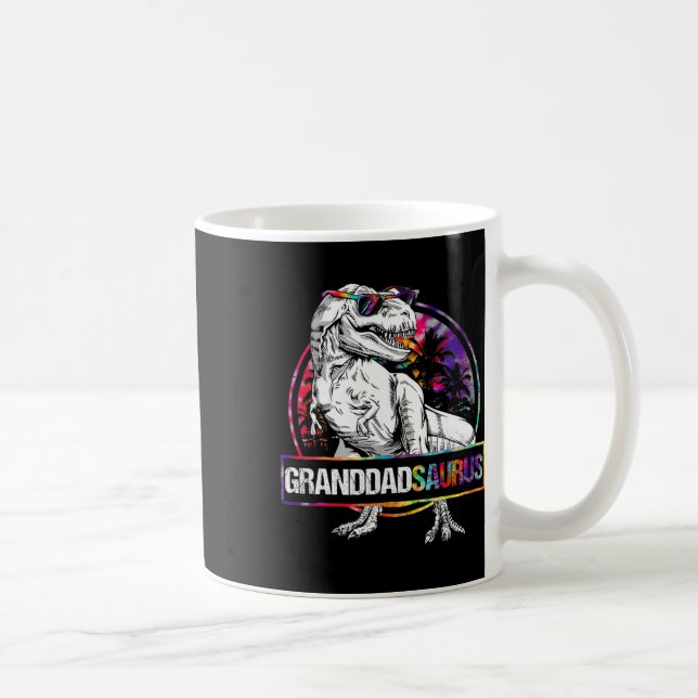 Granddadsaurus Dinosaur Opa Saurus Passendes T Kaffeetasse (Rechts)