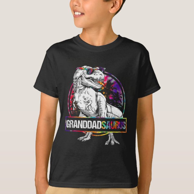 Granddadsaurus Dinosaur Opa Saurus Passendes T T-Shirt (Vorderseite)