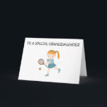 *GRANDDAUGHTER* AN IHREM BIRTHTAG VON GRANDPARENT  KARTE<br><div class="desc">SPIELT SIE GERNE? ODER SPIELEN SIE SOGAR TENNIS? HIER GEHT DANN!!!  **ZU EINEM SONDERGRANDAUGHTER*** AM BESONDEREN TAG— "GLÜCKLICHER BIRTHTAG"</div>