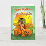 Granddaughter Birthday Card - Moonies Citrus Fairy Karte<br><div class="desc">Granddaughter Birthday Card - Moonies Citrus Fairy - African American</div>