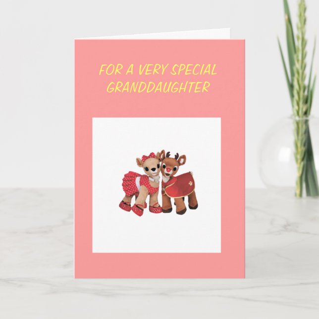 GRANDDAUGHTER CARD FEIERTAGSKARTE (Vorderseite)
