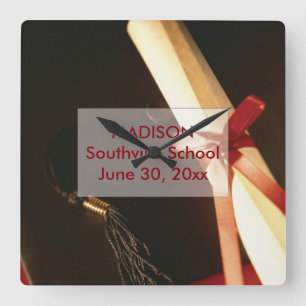 Granddaughter Graduation Wishes, Square Clock Quadratische Wanduhr