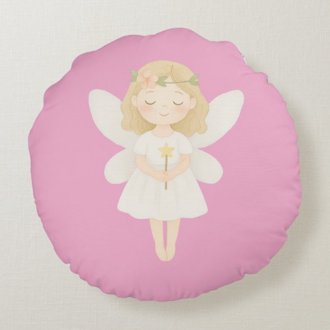 Granddaughter Prayer From Grandma Rundes Kissen (Rückseite)