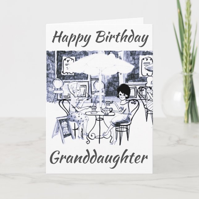 ***GRANDDAUGTHER** "GEBURTSTAG-LIEBE" KARTE (Vorderseite)