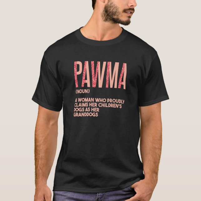 Granddogs Best Dog Oma Pawma 4 T-Shirt (Vorderseite)