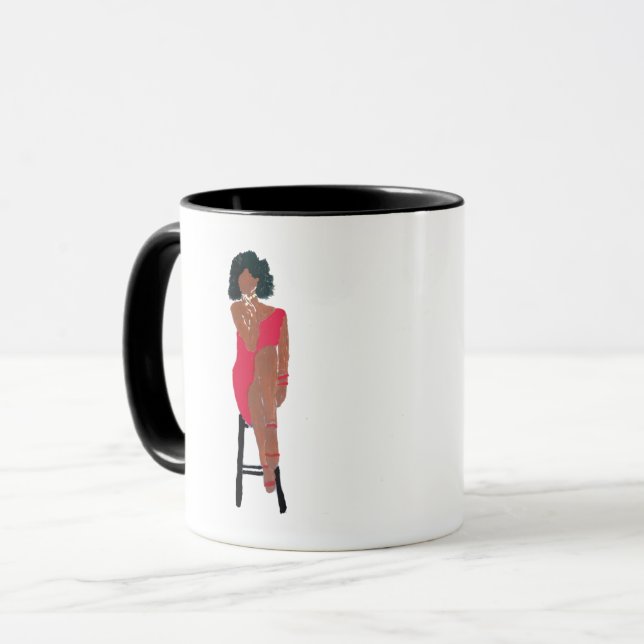 Grande Diva Tasse Personalisierte Umarmung (Vorderseite Links)