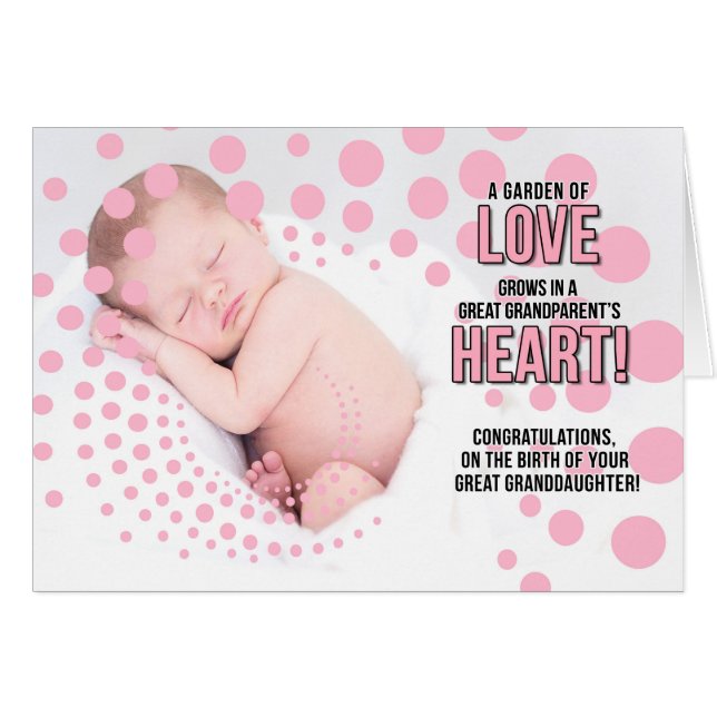Grandeltern gratulieren neue Großtochter (Vorderseite (Horizontal))