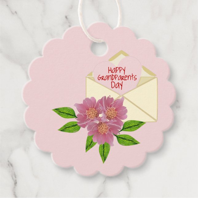 Grandelterntags-Geschenktags Geschenkanhänger (Vorderseite)