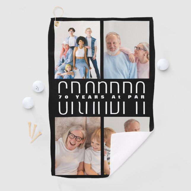 Grandelterntagsgeschenk für 70-Jährige Golfhandtuch (Insitu)