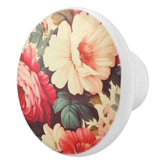 Grandeur Garden Bloom Ceramic Knob Keramikknauf