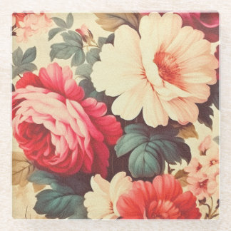 Grandeur Garden Bloom Glass Coaster Glasuntersetzer