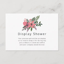 Grandeur Pum & Pink Blütendusche Begleitkarte