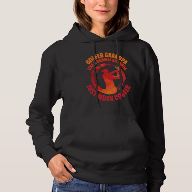 Grandfather  Cool Golf Grandpa Hoodie (Vorderseite)