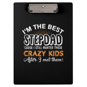 Grandfather Gift   I Am The Best Step Dad Klemmbrett