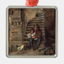 Grandfather Looking After His Grandson