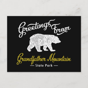 Grandfather Mountain State Park Bär Postkarte