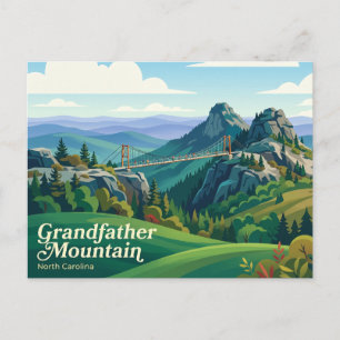 Grandfather Mountain USA remains the same as it is Postkarte