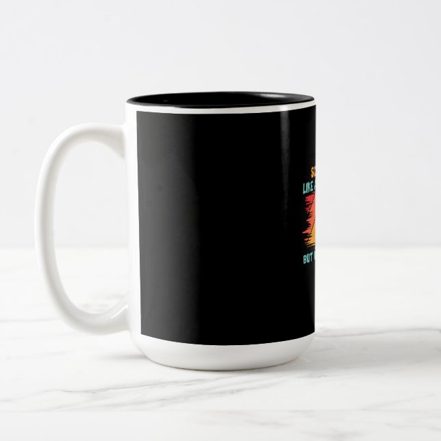 Grandfather Quotes | Baseball Dad Definition Zweifarbige Tasse (Links)