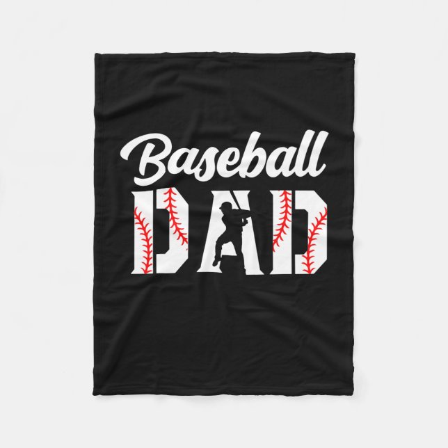 Grandfather Quotes | Baseball Dad Fleecedecke (Vorderseite)