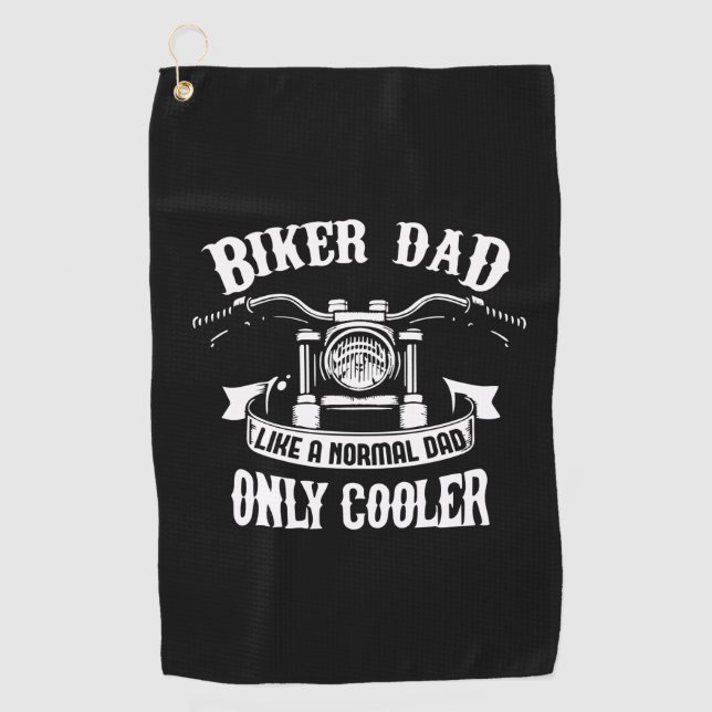 Grandfather Quotes | Best Biker Dad Golfhandtuch (Vorderseite)
