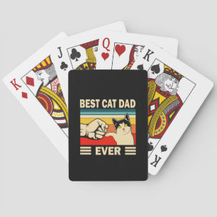 Grandfather Quotes Best Cat Dad Ever Spielkarten