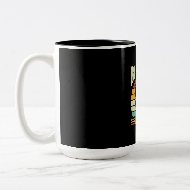 Grandfather Quotes | Best Cat Dad Ever Zweifarbige Tasse (Links)