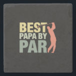 Grandfather Quotes | Best Papa By Par Golf Steinuntersetzer<br><div class="desc">Grandfather Quotes | Best Papa By Par Golf</div>