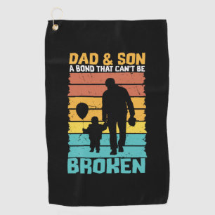Grandfather Quotes Dad And Son Golfhandtuch
